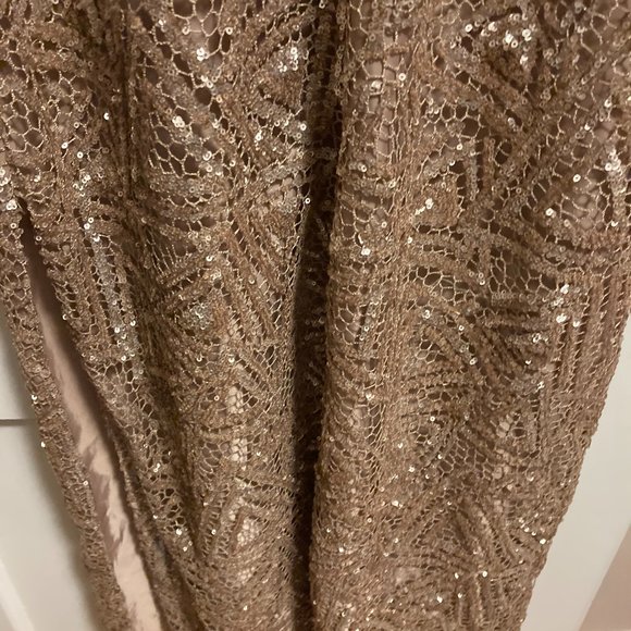 Size 12, gold/tan dress - Picture 5 of 6
